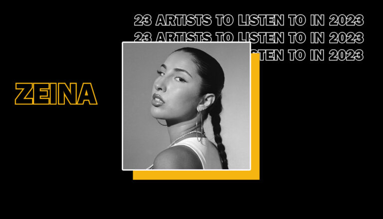 Picture of Zeina on the cover of 23 Canadian Artists To Listen To In 2023