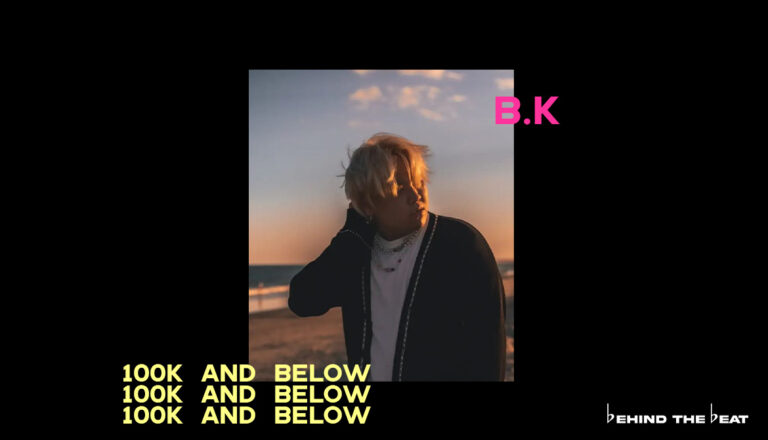 B.K on the cover of 100 K AND BELOW | UNDERRATED KRNB ARTISTS
