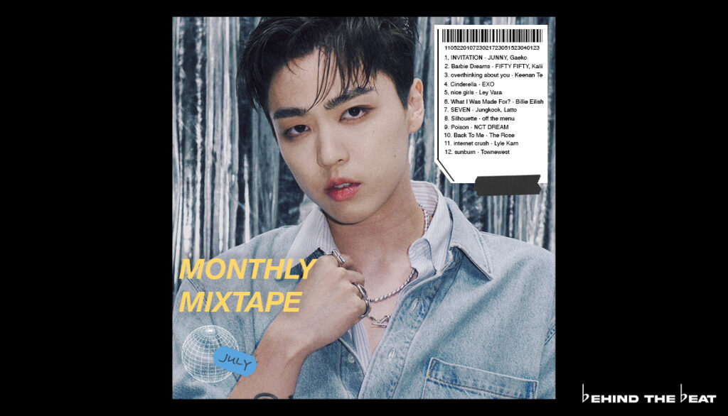 JUNNY on the cover of Monthly Mixtape: July 2023